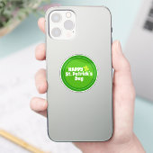 Happy St Patrick's day Green Lucky Shamrock Sticker (Telefoon)