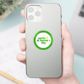 Happy St Patrick's day Green Lucky Shamrock Sticker (Telefoon)
