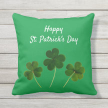 Happy St Patrick's Day Green Lucky Shamrocks