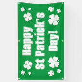 Happy St Patrick's day green party banner (Verticaal)