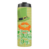 Happy St Patrick's Day - Green Pet & Red Beard Thermosbeker (Voorkant)