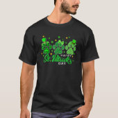 Happy St Patricks Day, Green Plaid Dog Mom Funny P T-shirt (Voorkant)