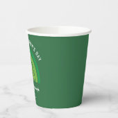 Happy St Patricks Day Green Rainbow Irish Shamrock Papieren Bekers (Links)