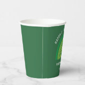 Happy St Patricks Day Green Rainbow Irish Shamrock Papieren Bekers (Rechts)