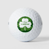 Happy St Patricks Day Green Shamrock | FEESTDAGEN Golfballen (Voorkant)