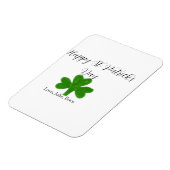 Happy St. Patrick's day green shamrock name  Magneet (Linkerzijde)