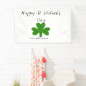 Happy St. Patrick's day green shamrock name  Spandoek (Insitu)