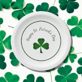 Happy St. Patrick's Day Green shamrock Papieren Bordje
