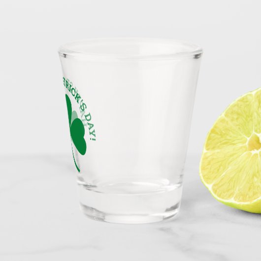 Happy St. Patrick's Day Green Shamrock Shot Glas (Rechts)