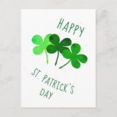 Happy St. Patrick's day Green Shamrocks Briefkaart (Voorkant)