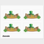 Happy St Patricks Day Green Shamrocks | FEESTDAGEN Rechthoekige Sticker (Vel)