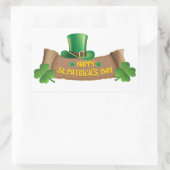 Happy St Patricks Day Green Shamrocks | FEESTDAGEN Rechthoekige Sticker (Tas)