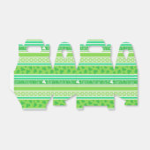 Happy St Patrick's Day Green Stripes Bedankdoosjes (Uitgevouwen)