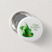 Happy St. Patrick's Day Greetings Ronde Button 3,2 Cm (Voorkant /achterkant)