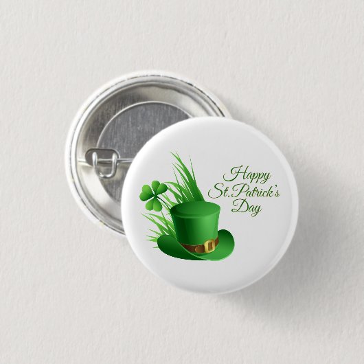 Happy St. Patrick's Day Greetings Ronde Button 3,2 Cm (Voorkant /achterkant)
