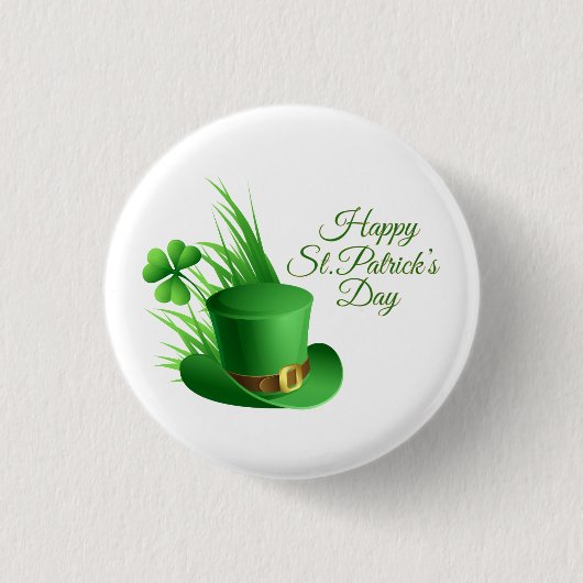 Happy St. Patrick's Day Greetings Ronde Button 3,2 Cm (Voorkant)