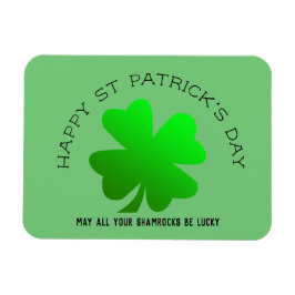 Happy St Patrick's Day groene shamrock gepersonali Magneet