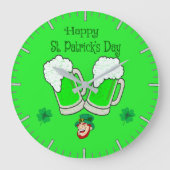 Happy St. Patrick's Day Grote Klok (Voorkant)
