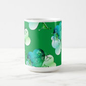 "Happy St. Patrick's Day" Hand-writte w/Shamrocks Koffiemok (Center)