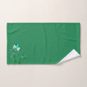 "Happy St. Patrick's Day" Handgeschreven, Shamrock Bad Handdoek (Handdoek)