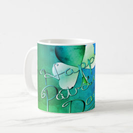 "Happy St. Patrick's Day" Handgeschreven W/Shamroc Koffiemok