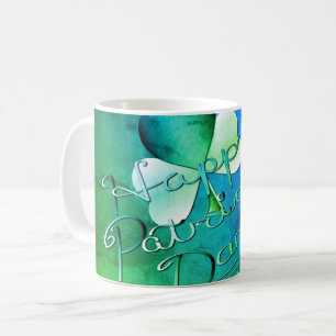 "Happy St. Patrick's Day" Handgeschreven W/Shamroc Koffiemok