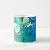 "Happy St. Patrick's Day" Handgeschreven W/Shamroc Koffiemok (Center)