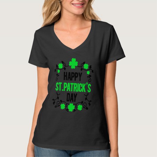 Happy St Patrick's Day Happy Saint Patrick's 2 T-shirt (Voorkant)