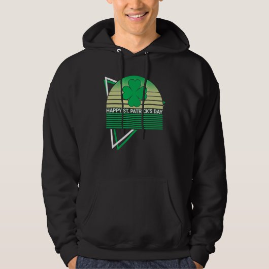 Happy St. Patrick's Day Happy St. Patrick's Day Ir Hoodie (Voorkant)