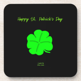 Happy St. Patrick's Day Hard Plastic Onderzetter