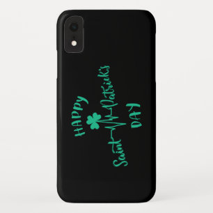 Happy St Patricks Day Heartbeat puls Shamrock Case-Mate iPhone Case