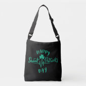 Happy St Patricks Day Heartbeat puls Shamrock Crossbody Tas (Voorkant)