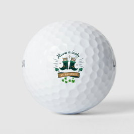 Happy St. Patrick's Day heeft een gelukkige dag Golfballen