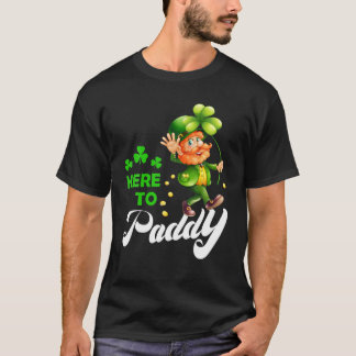 Happy St. Patrick's Day hier voor Paddy Funny Lepr T-shirt
