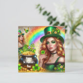 Happy St Patrick's Day Holiday Kaart (Staand voorkant)