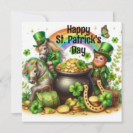 Happy St Patrick's Day Holiday Kaart (Voorkant)