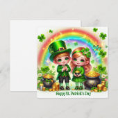 Happy St Patrick's Day Holiday Kaart (Voorkant / Achterkant)