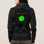 Happy St. Patrick's Day Hoodie met volledige rits (Achterkant)
