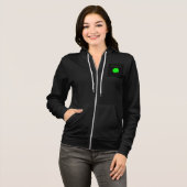 Happy St. Patrick's Day Hoodie met volledige rits (Voorkant volledig)