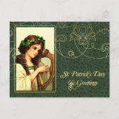 Happy St. Patrick's Day  Iers meisje Briefkaart (Voorkant)