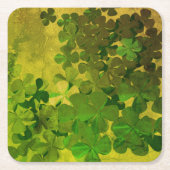 Happy St.Patrick's Day, ierse shamrocks Kartonnen Onderzetters (Voorkant)