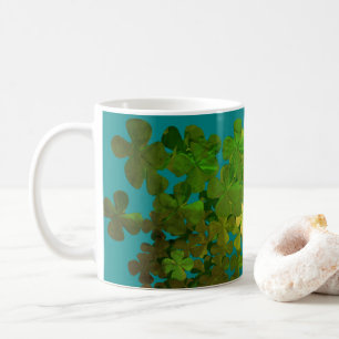 Happy St.Patrick's Day, ierse shamrocks Koffiemok