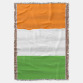 Happy St. Patrick's Day Ierse vlag kleuren deken (Voorkant Verticaal)