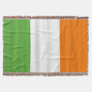 Happy St. Patrick's Day Ierse vlag kleuren deken