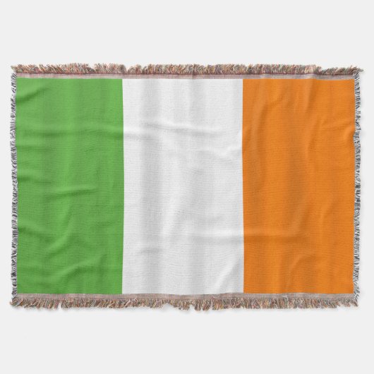 Happy St. Patrick's Day Ierse vlag kleuren deken (Voorkant)