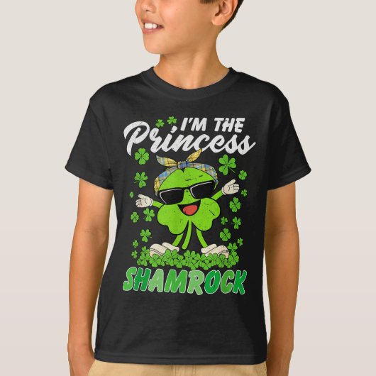 Happy St Patrick's Day I'm The Princess Shamrock I T-shirt (Voorkant)