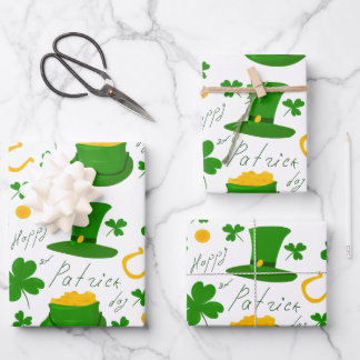 Happy st Patrick's day Inpakpapier Vel