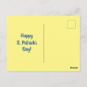 Happy St. Patrick's Day Irish Blessing for Home Briefkaart (Achterkant)