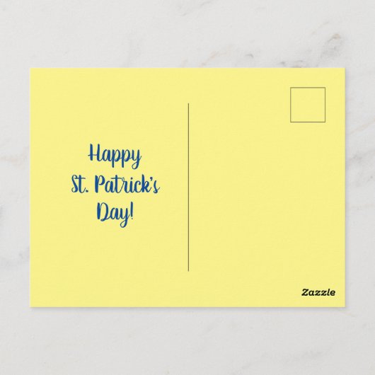 Happy St. Patrick's Day Irish Blessing for Home Briefkaart (Achterkant)