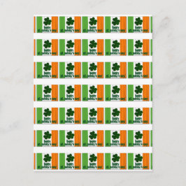 Happy St. Patrick's Day, Irish Flag Color Ireland Briefkaart